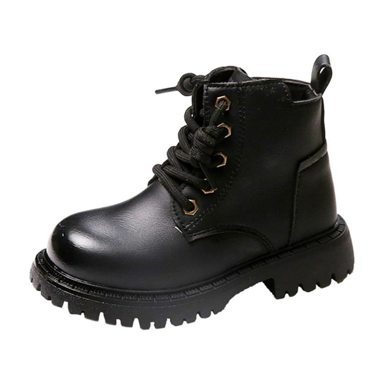 YUNAFFT Kids Boots Classic British Style Ankle Boots Anti-Slip