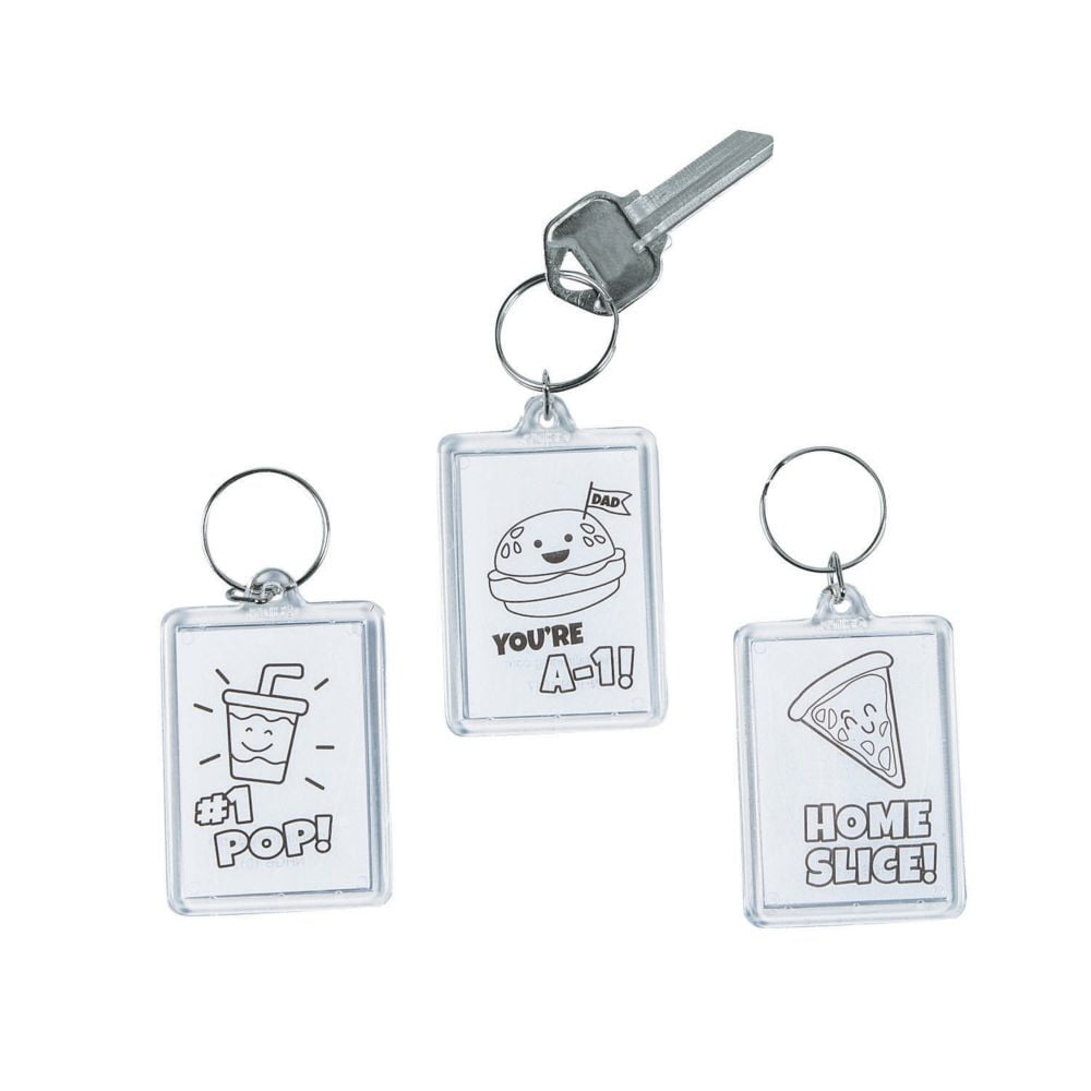 Fun Express Color Your Own Fathers Day Keychains Craft Kits 12