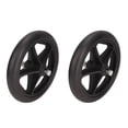 thumbnail image 4 of Roue Roulante, 2 Pcs Roue de Fauteuil Roulant 7 Po Roue en Caoutchouc Roue de Marche Remplacement Valeur Imbattable, 4 of 8