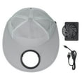 thumbnail image 2 of Solar USB Rechargeable Fan Hat, Solar Charging Fan Hat High Power Prevent Wear  for Outdoor, 2 of 7
