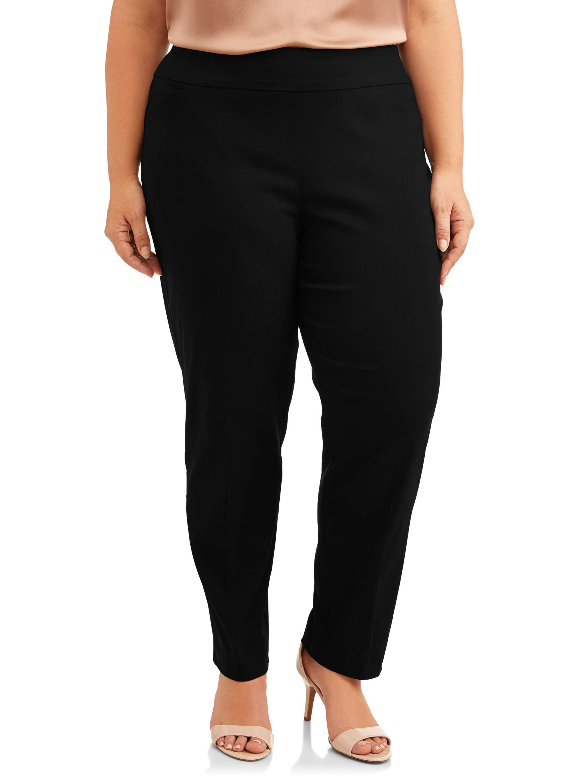 Terra & Sky Women's Plus Size Woven Dress Pant - Walmart.com