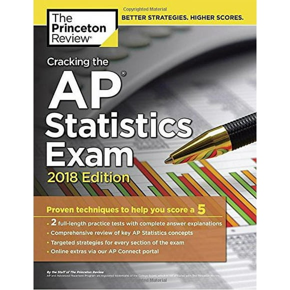 Cracking the AP Statistics Exam, 2018 Edition: Proven Techniques to Help You Score a 5 (College Test Preparation) 9781524710163 1524710164 - Used/Very Good