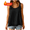 Black, variant on Tank Tops for Women Flower Lace Wide Strap Sleeveless Tshirts Solid Color Summer Holiday V Neck Camisole White XXL
