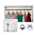 thumbnail image 2 of Ywmsfl Steel Wardrobe Flange Brackets Connectors Metal Pipe Connectors Wardrobe Flange for Secure & Stylish Closet Assembly, 2 of 7
