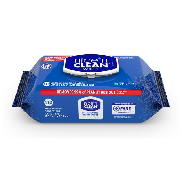 Nice 'n Clean Antibacterial Hand Wipes, 110 Ct