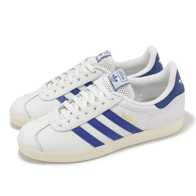 Adi-das Originals Gazelle Core White Royal Blue Gold Men Unisex Casual JH5398