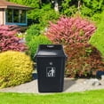 thumbnail image 2 of Cand 40 Liter Plastic Swing Lid Garbage Can, Large Grey Trash Bin, 4 Pack, 2 of 7