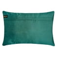 thumbnail image 3 of Decorative Teal Blue Pack of 2, 12"x14" (30x35 cm) Lumbar Pillow Cover, Silk Beaded Oblong Pillow, Geometric Pattern Modern Style - Narin, 3 of 4