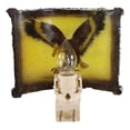 thumbnail image 3 of Rustic Western Swooping Bald Eagle Bird Faux Birchwood Wall Plug In Night Lights, 3 of 4