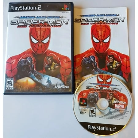 Spider-Man: Web of Shadows - Complete in Box - Black Label - Tested - PS2 Playstation 2