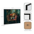 thumbnail image 6 of Kate and Laurel Lion Portrait in Rich Jewel Tones Framed Wall Art by The Creative Bunch Studio, 20x16 Black, Classic Majestic Lion Art for Wall, 6 of 7