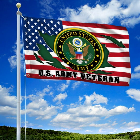 U.S. Army Veteran Flag United States Military flags Polyester 3x5 FT Indoor Outdoor Banner