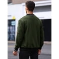 thumbnail image 4 of Colsmile Men's Waffle Knit Bomber Jacket, Full Zip Casual Varsity Jackets Lightweight Baseball Coat with Pockets for Spring Fall, 4 of 9