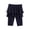 Navy, variant on KAUOD Girl Leggings Shorts with Skirt Ruffle Knee Length Skinny Stretchy Midi Shorts Cute Trendy Casual Short Pants