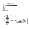 thumbnail image 3 of Guitarra eléctrica Temolo Bridge Roller Silla de montar de altura ajustable Equipo de cuerda Accesorio Instrumento musical Suministros 6 piezas Inevent OD003140-00, 3 of 7