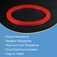 thumbnail image 4 of Uxcell 4" DN100 Silicone Rubber Flat Washer Quick Connector Gasket Red, 4 of 5