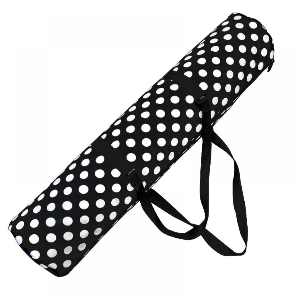 Yoga Mat Bag Carrier with Deep Pocket Wave Pattern Design Shoulder Strap Fits Most Mats Zipper Must-Have Workout Accessories or Gear Holder for Men and Women 