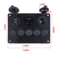 thumbnail image 3 of Toggle switch panel car marine switch panel 12V-24V waterproof switch panel new, 3 of 9