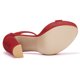 thumbnail image 5 of Sandalias De Plataforma Con Correa De Tobillo De Tacón Alto De Mujer Rojo 37, 5 of 7