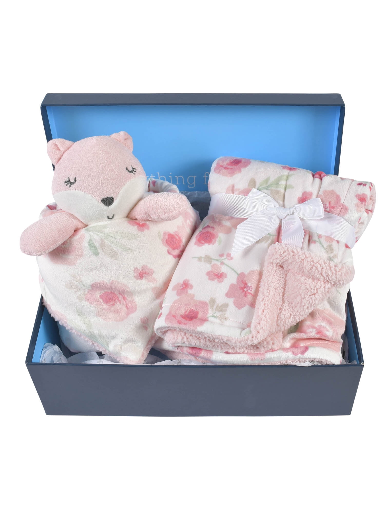 Gerber Baby Boy or Girl Unisex Super Soft Plush Blanket & XL Security Blanket Set with Gift Box, 2-Piece