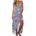 thumbnail image 1 of Vestido de playa delgado con estampado sin mangas de cintura media con tirantes a la moda de verano para mujer Fridja hjkh3303, 1 of 4