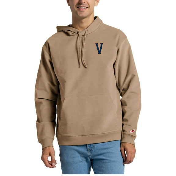 Men's League Collegiate Wear Khaki Virginia Cavaliers Stretch Cord Pullover Hoodie