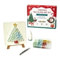 thumbnail image 2 of Christmas Sea Glass Mosaic DIY Art Kit, Handmade Christmas Decoration Craft Set, DIY Glass Artwork Making Kit with Tools and Stand, Creative Holiday Gift for Women Family Craft Lovers, 2 of 8