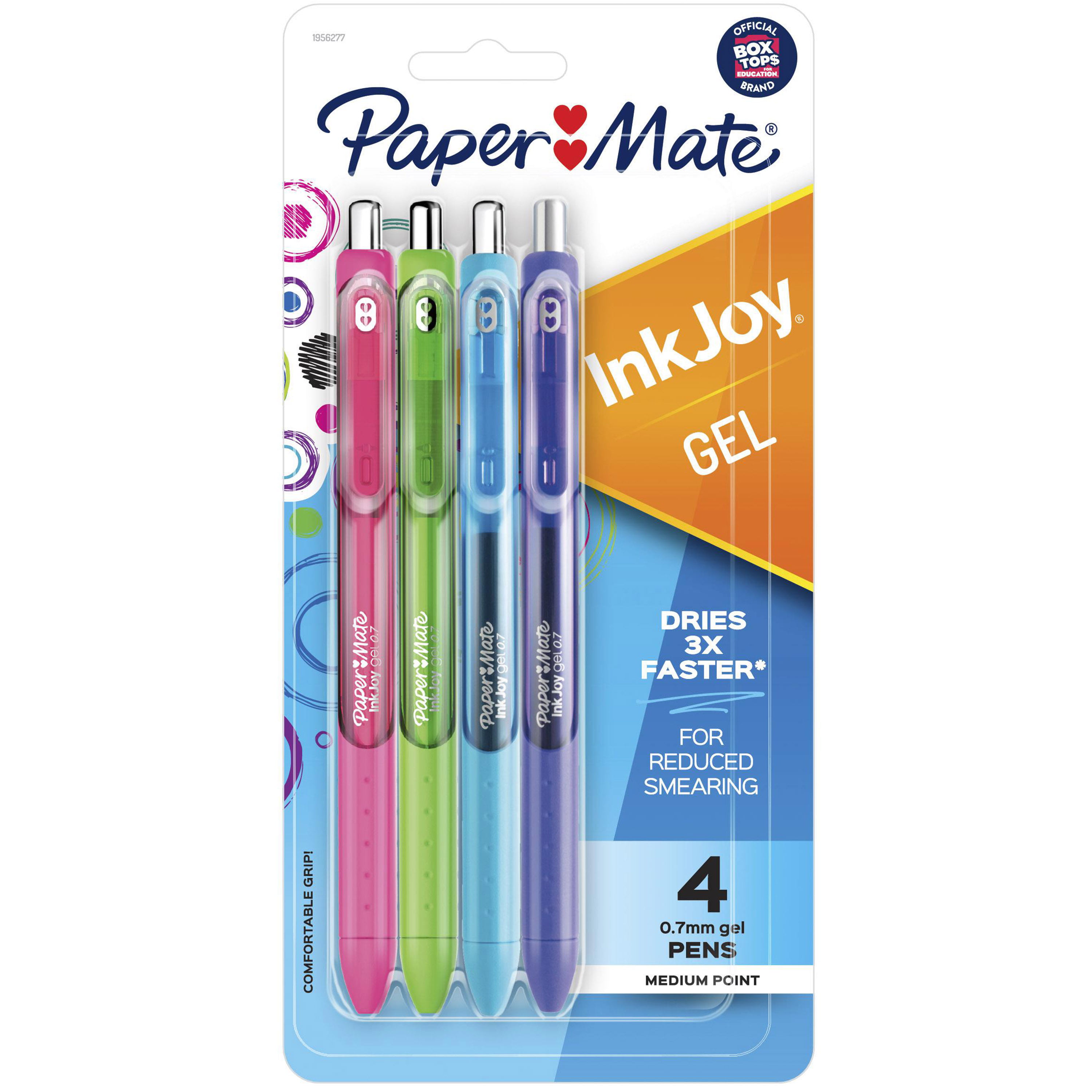 5 x BIC CELLO Wow 0.5mm BLUE Gel Pens Fine Tip Soft Grip Smooth Ink Flow Writes 
