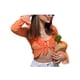 thumbnail image 3 of SAYOO blusa delgada de manga larga con volantes y empalme con lazo frontal para mujer SAYOO Sexy, 3 of 10