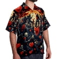 thumbnail image 2 of Love Men's Short Sleeve Shirts, Casual, Printed, Button Down Short, Summer Beach Shirts, Unisex, 2 of 6