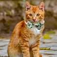 thumbnail image 4 of Linnome St Patrick's Day Cat Collar Bow with Bell Pet Accessory for Irish Holiday Festivities and Feline Festive Styling, 4 of 6