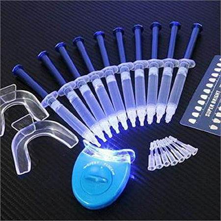 EHM ALTA AURA GLOWZ Teeth Whitening Kit (10) ALTA AURA Gels (2) Trays (1) AURA BLUE White LED (Best Whitening Gel For Trays)