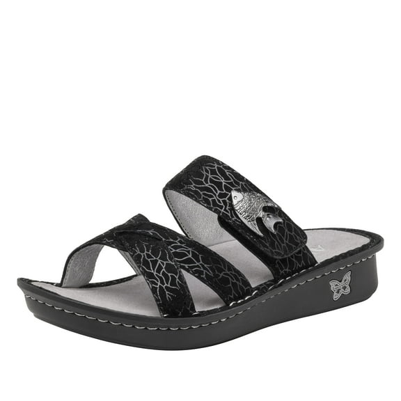 Alegria Womens Victoriah Something Is Fishy Leather Slide Sandal 8-8.5 M US