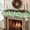 Green, Sage, variant on Christmas Mantle Scarf 90x17 Inch, Blue Polka Dot Fireplace Christmas Decorations Cover Runner, Modern Simple Dots Summer Christmas Mantel Decorations Xmas Holiday Mantel Scarves