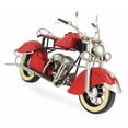 thumbnail image 2 of Contemporary Home Living 16" Red and Silver Vintage Motorcycle Tabletop Decoration, 2 of 9