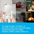thumbnail image 2 of Learning table lamp rechargeable LED with pen holder bracket usb output bedside night light-pink-pink, 2 of 5