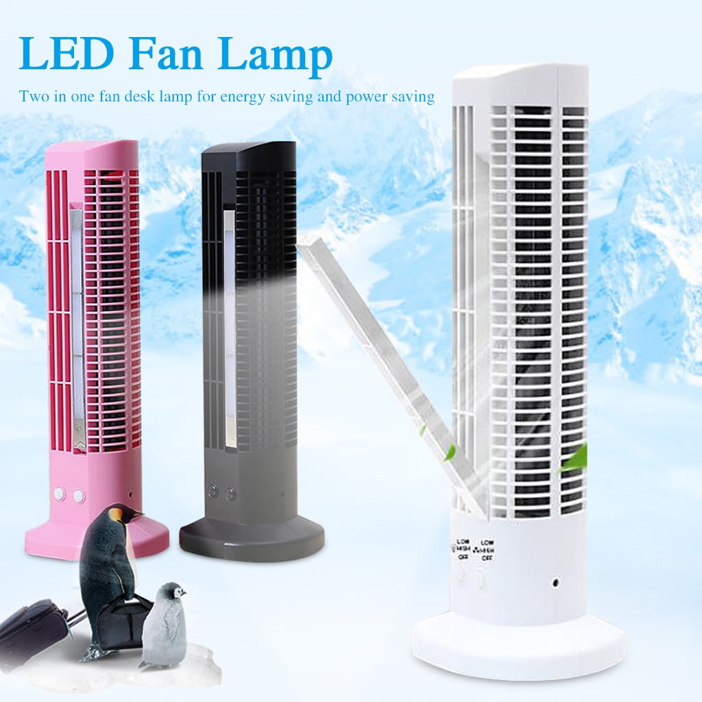 Desk Fan, Small Quiet Bladeless Fan 12 Inch USB Table Fan, Portable Rechargeable Battery Operated Fan with Touch Control 2 Cooling Speeds, Personal Desktop Fan for Bedroom Office Home