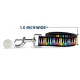 thumbnail image 5 of Buckle-Down Pet Leash, Dog Leash, Piano Keys Rainbow, 4 Feet Long 1.0 Inch Wide, 5 of 6
