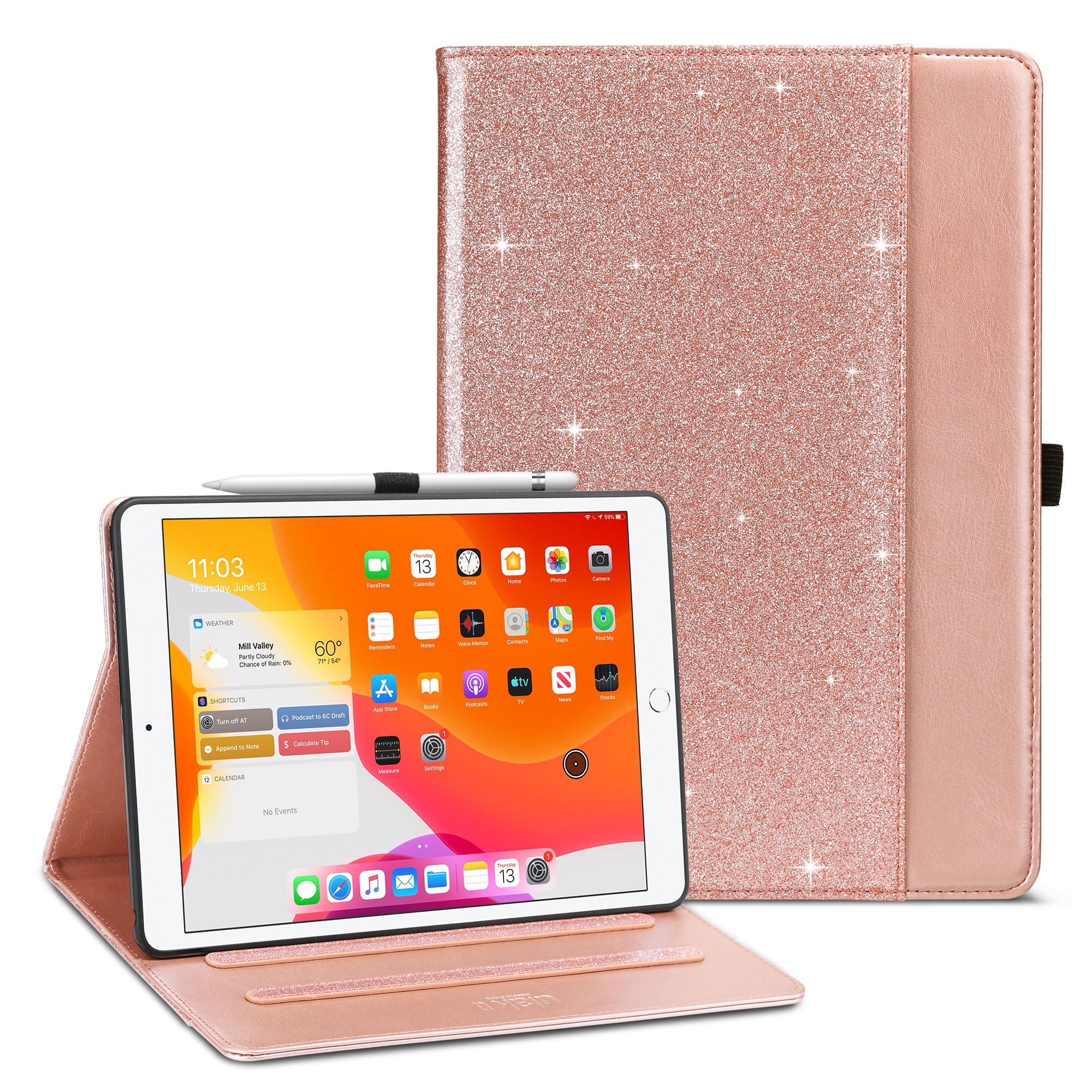 iPad 10.2 Case 2020/2019, ULAK iPad 7th 8th Generation 10.2 Case with