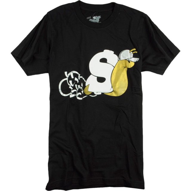 Ecko Unltd. Camiseta gráfica S7aj Slowbucks para hombre, negra, XXX-Large