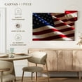 thumbnail image 4 of Elephant Stock Rippled American Flag Wall Art - Horizontal Canvas Wall Art - Living Room Wall Decor - Flags Canvas - Red And Blue Decor - 12" x 8", 4 of 4