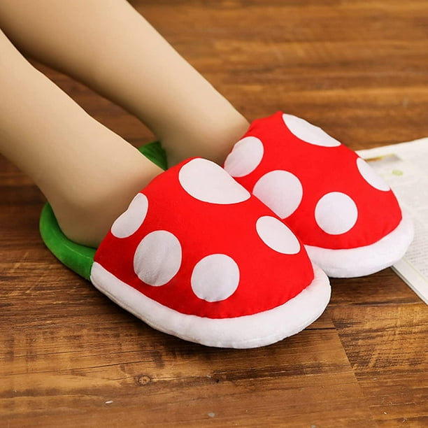 Piranha Plants Plush Funny Slippers Loafer with Pipe Pot Holder Funny Gifts for Women Mens Teens Piranha Plants Walmart