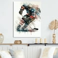 thumbnail image 2 of Designart Usa Hockey Player In Action IV Canvas Wall Art, 2 of 5