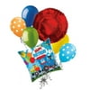 7 pc Choo Choo Train Happy Birthday Balloon Bouquet Party Decoration Boy Two 2nd