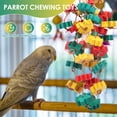 thumbnail image 3 of Threns Wood Bird Parrot Chewing Toy Add Fun Wood Block Tearing Toy Exercise Chewing Ability Parrot Cage Hanging Bite for Macaw Cockatoo, 3 of 10