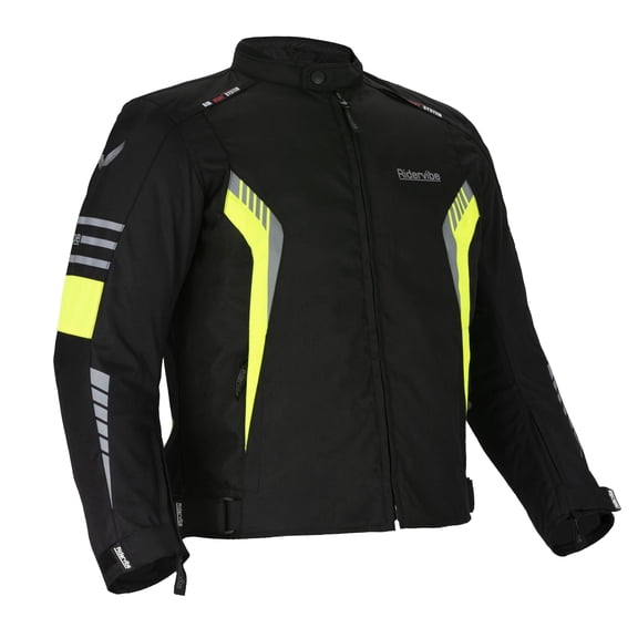 Dream Apparel Men's All-season Motorcycle Jacket for Enduro Dualsport Riding with 600 D polyester, Armor Foam Padding, Visibility
