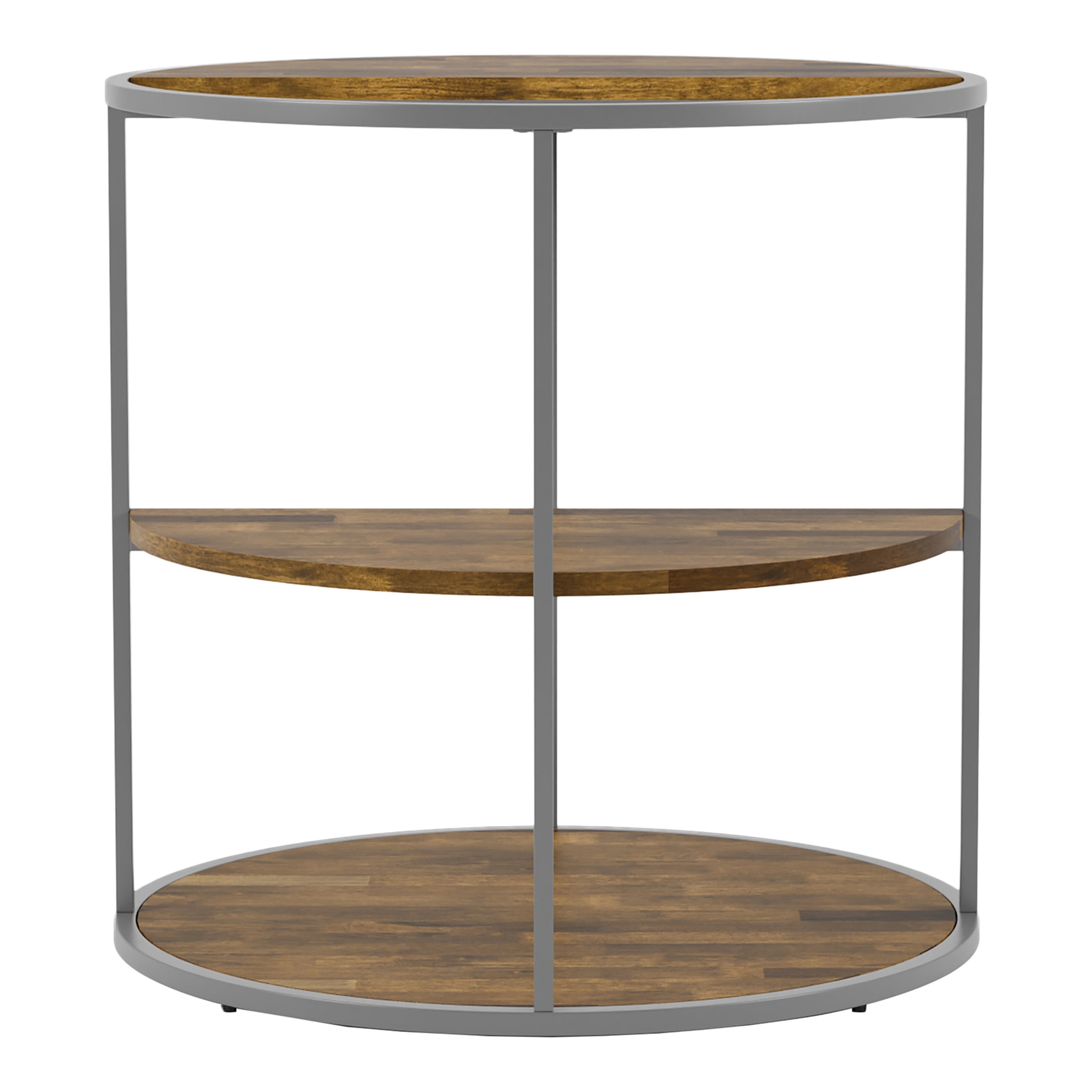 Furniture of America Adelia 2-Shelf End Table, Gray