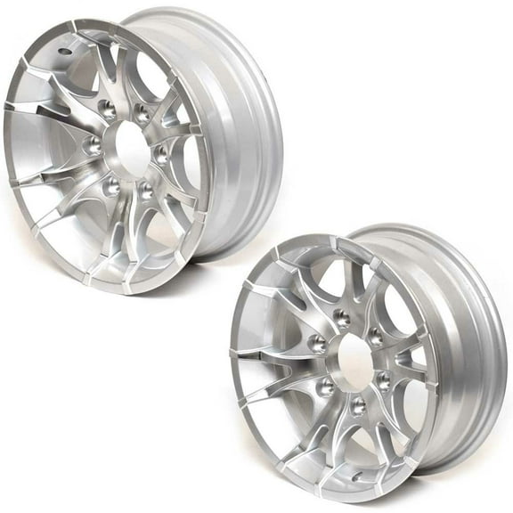 Sendel Silver Aluminum Mirrored Boat Rim (2 Count)