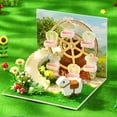 thumbnail image 4 of 3D Building Model Kit My Small Scene Miniature Wooden Toy Model With Miniature Mini Cover Dust With, 4 of 8