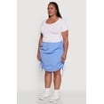 thumbnail image 3 of Womens Plus Size Toggle Drawstring Waist Midi Skirt, 3 of 5